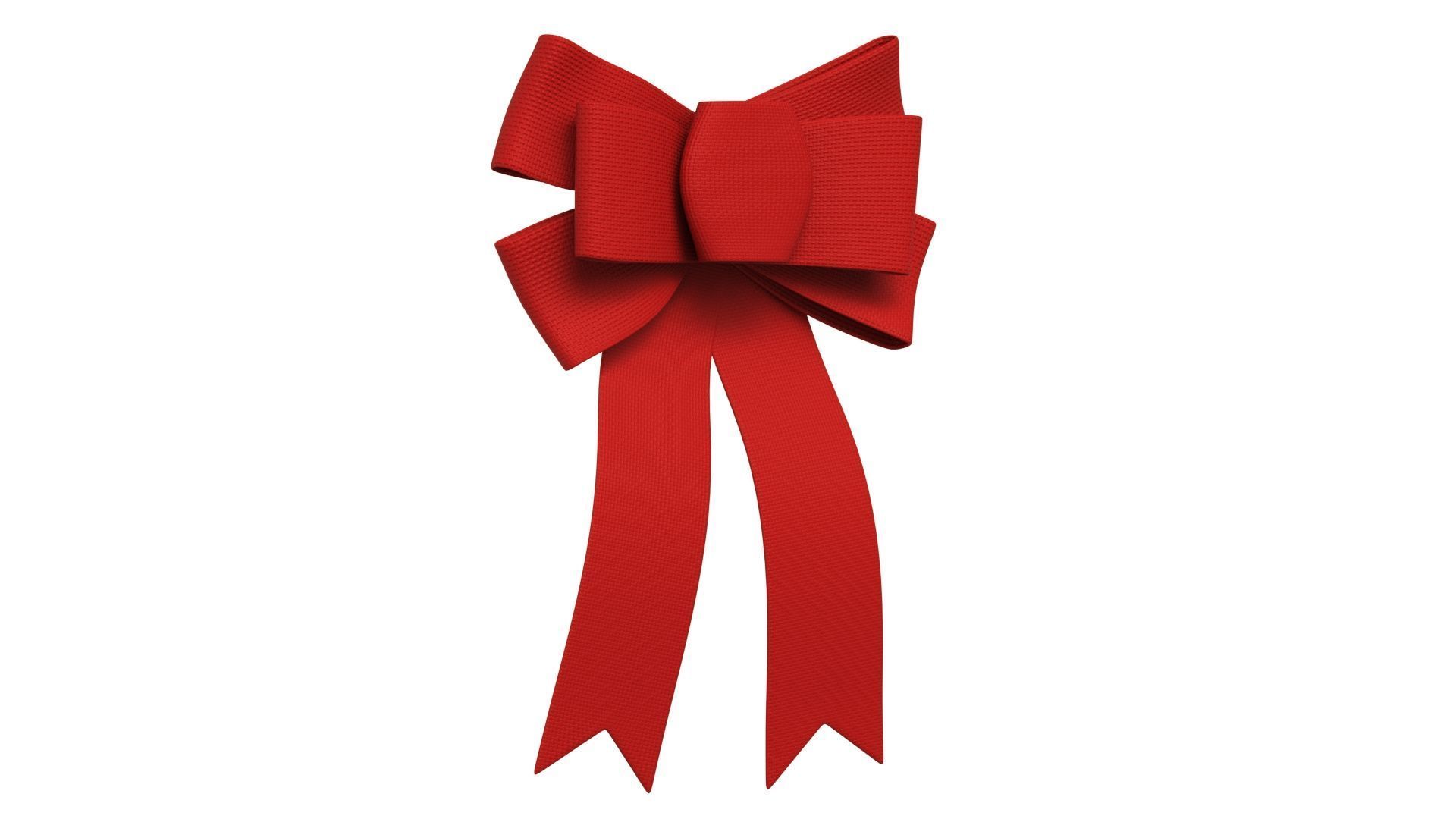 Christmas Bow Ribbon 24 Low-poly 3D model_2