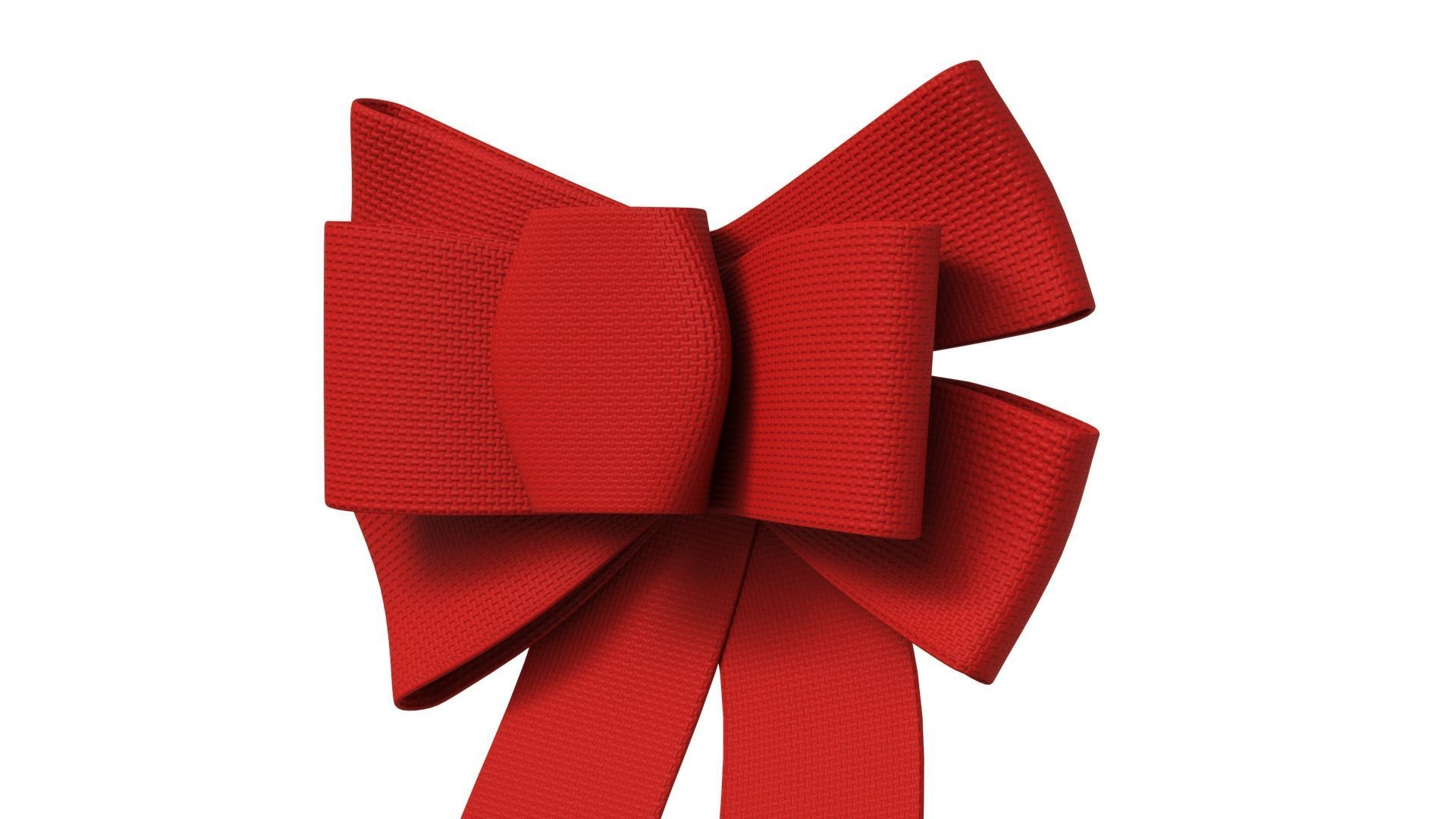 Christmas Bow Ribbon 24 Low-poly 3D model_5