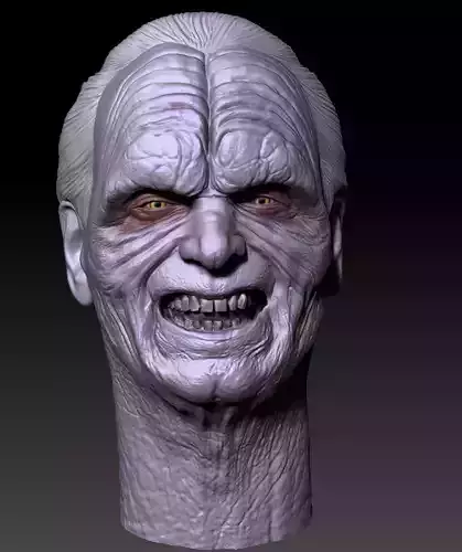 PALPATINE custom made headsculpt 3D print model