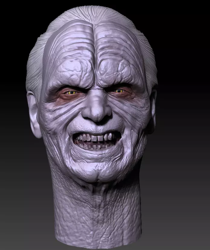 PALPATINE custom made headsculpt 3D print model_0
