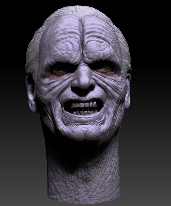 PALPATINE custom made headsculpt 3D print model_4