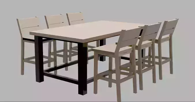 wooden chairs with table for your kitchen