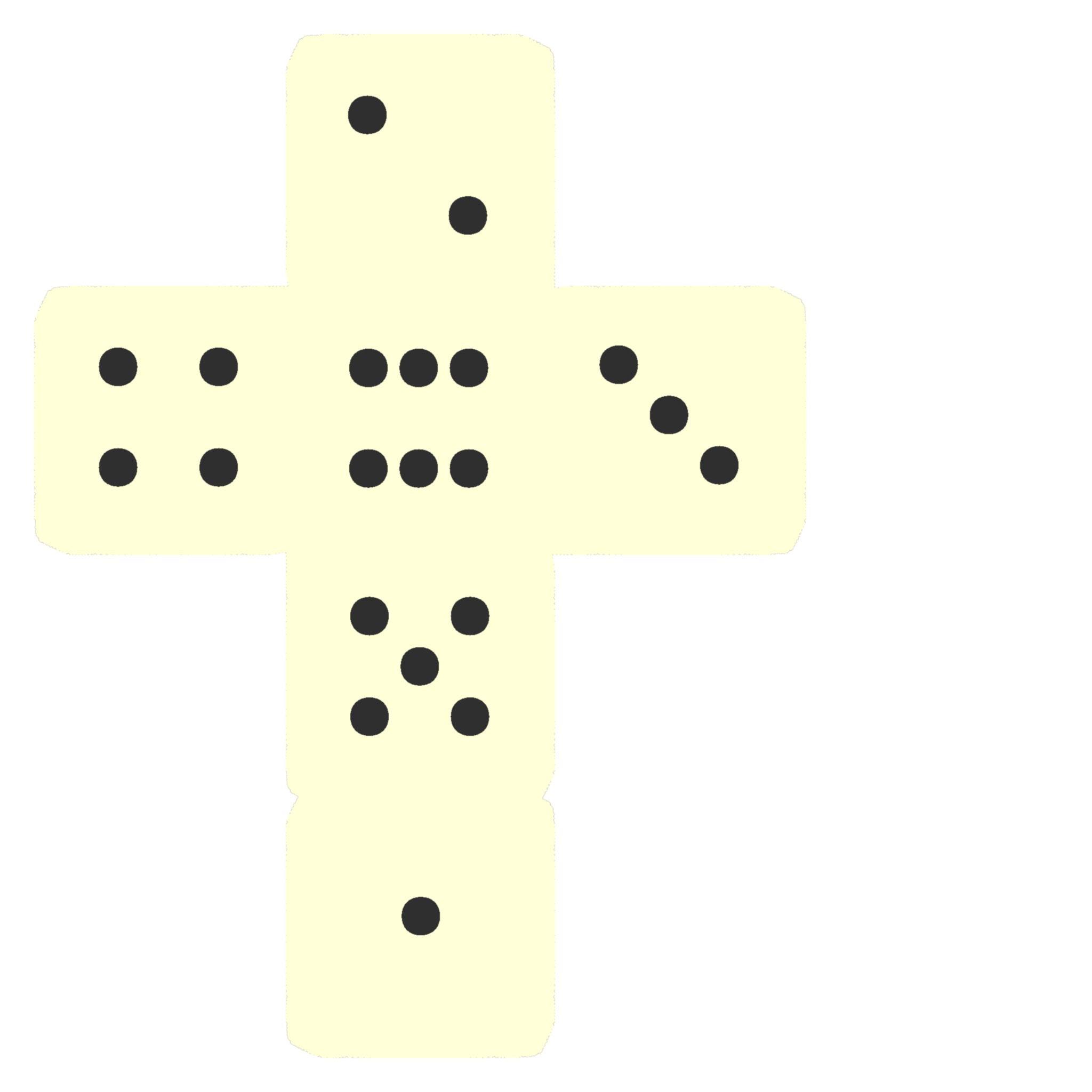 Low Poly 6 Sided Die Low-poly 3D model_9