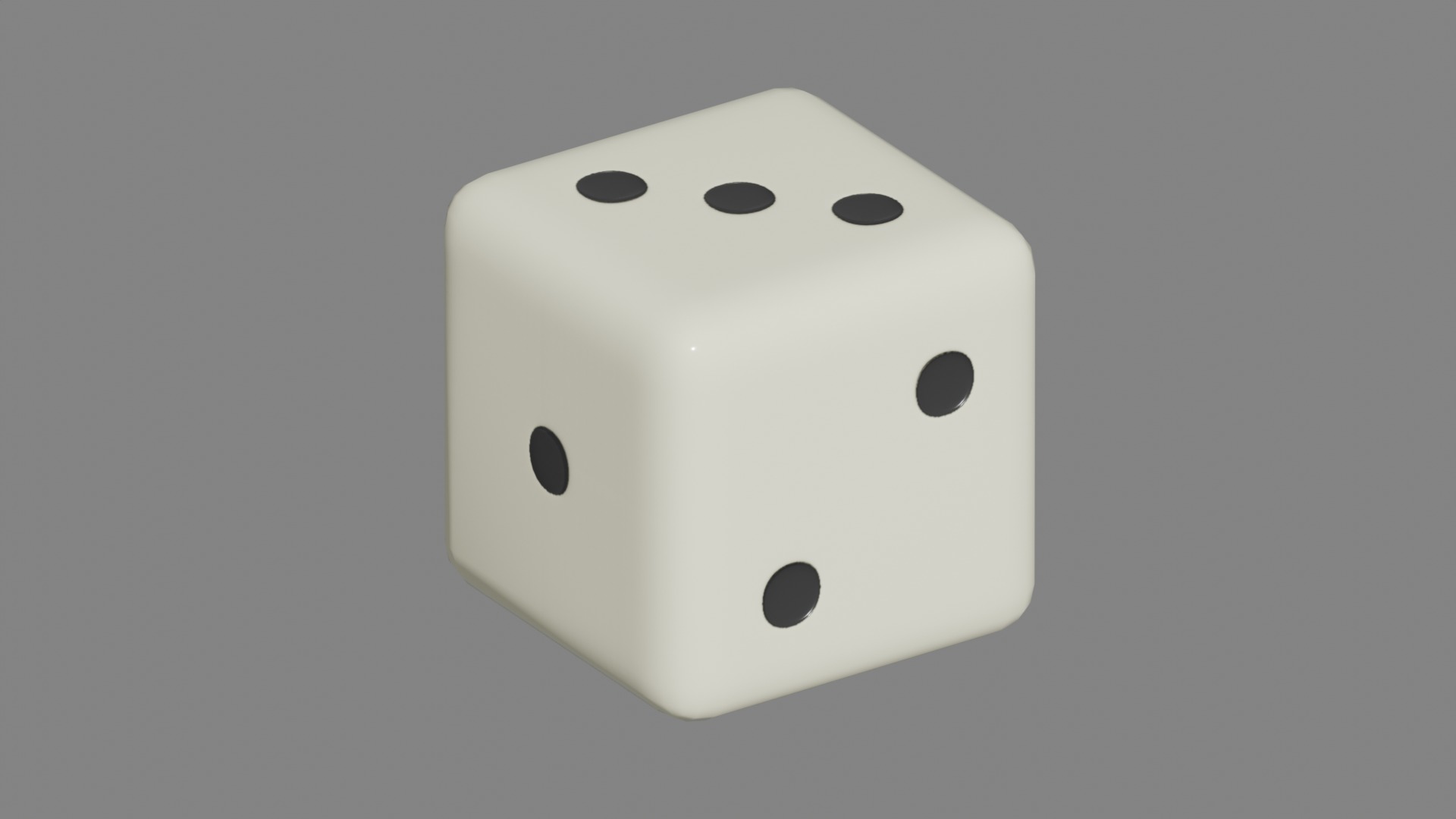 Low Poly 6 Sided Die Low-poly 3D model_1