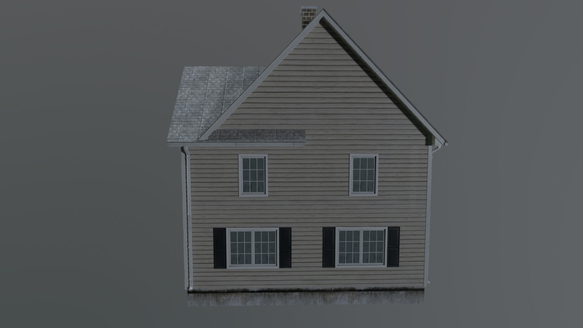 Realistic House 3D game model Unity Low-poly 3D model_3
