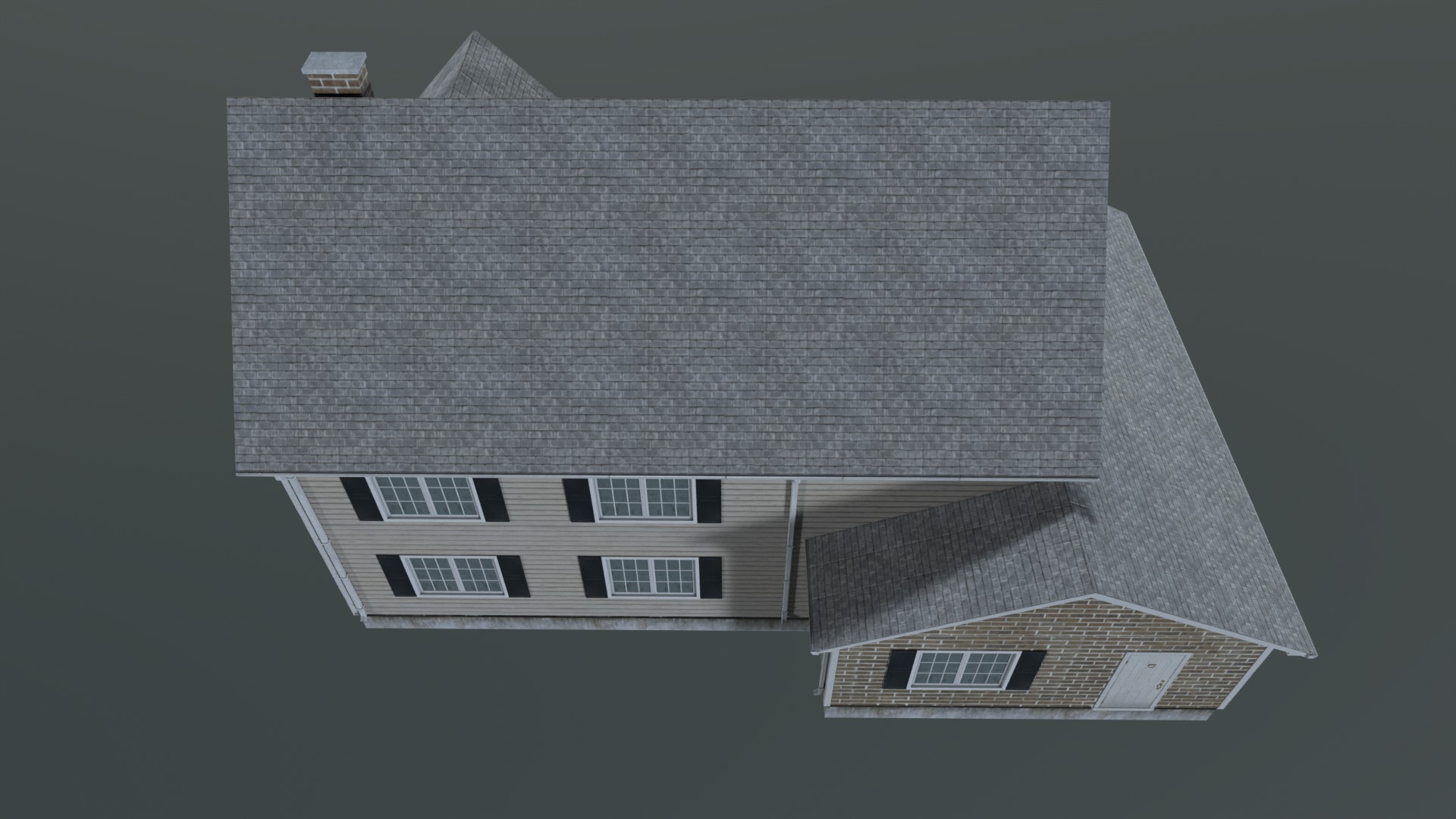 Realistic House 3D game model Unity Low-poly 3D model_2