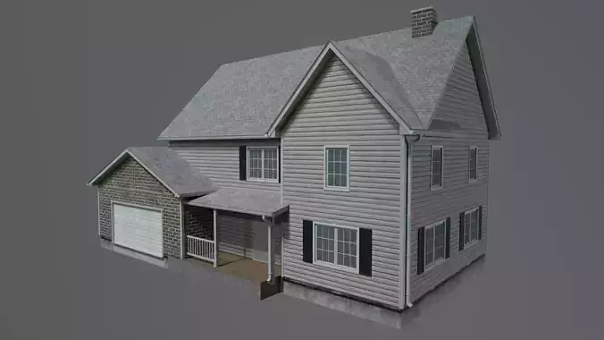 Realistic House 3D game model Unity