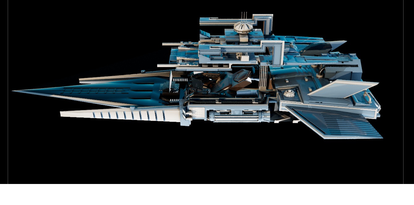 Star Wars spaceship Low-poly 3D model_5