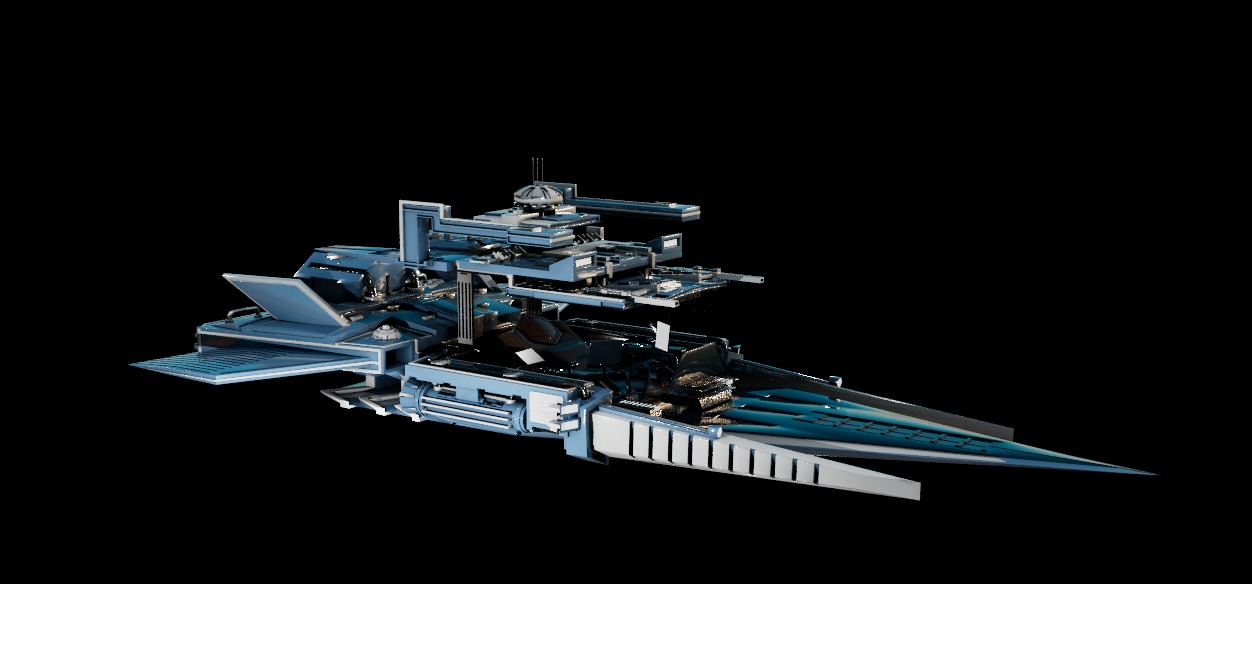 Star Wars spaceship Low-poly 3D model_3