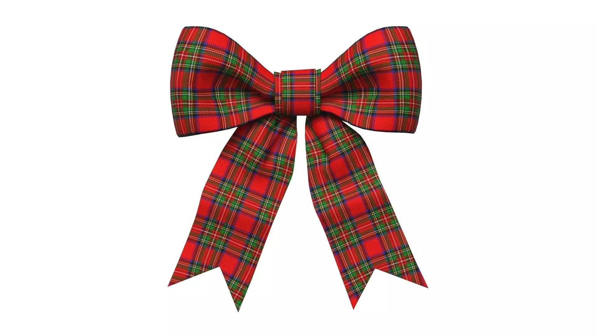 Christmas Bow Ribbon 25 Low-poly 3D model