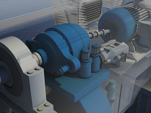 Wind Turbine Offshore 3D model_9