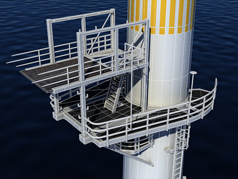 Wind Turbine Offshore 3D model_11