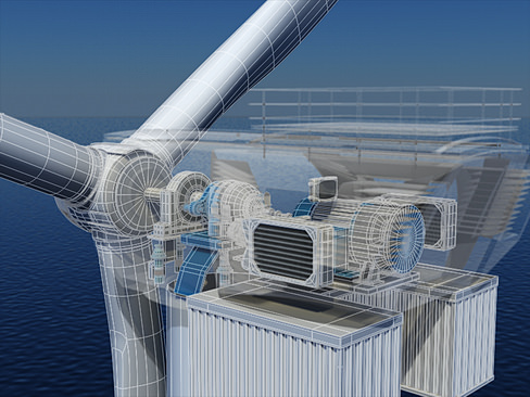 Wind Turbine Offshore 3D model_16