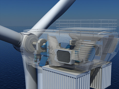 Wind Turbine Offshore 3D model_6