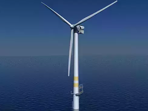 Wind Turbine Offshore 3D model Wind Turbine Offshore 3D model