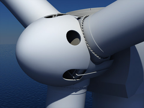 Wind Turbine Offshore 3D model_2