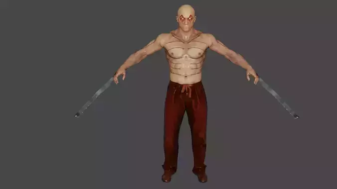 Weapon XI Low-poly 3D model