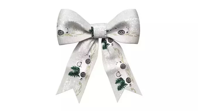 Christmas Bow Ribbon 27 Low-poly 3D model