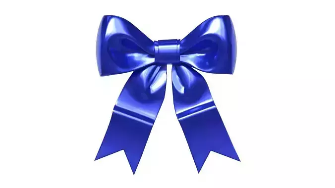 Christmas Bow Ribbon 31 Low-poly 3D model