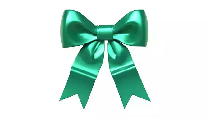 Christmas Bow Ribbon 32 Low-poly 3D model