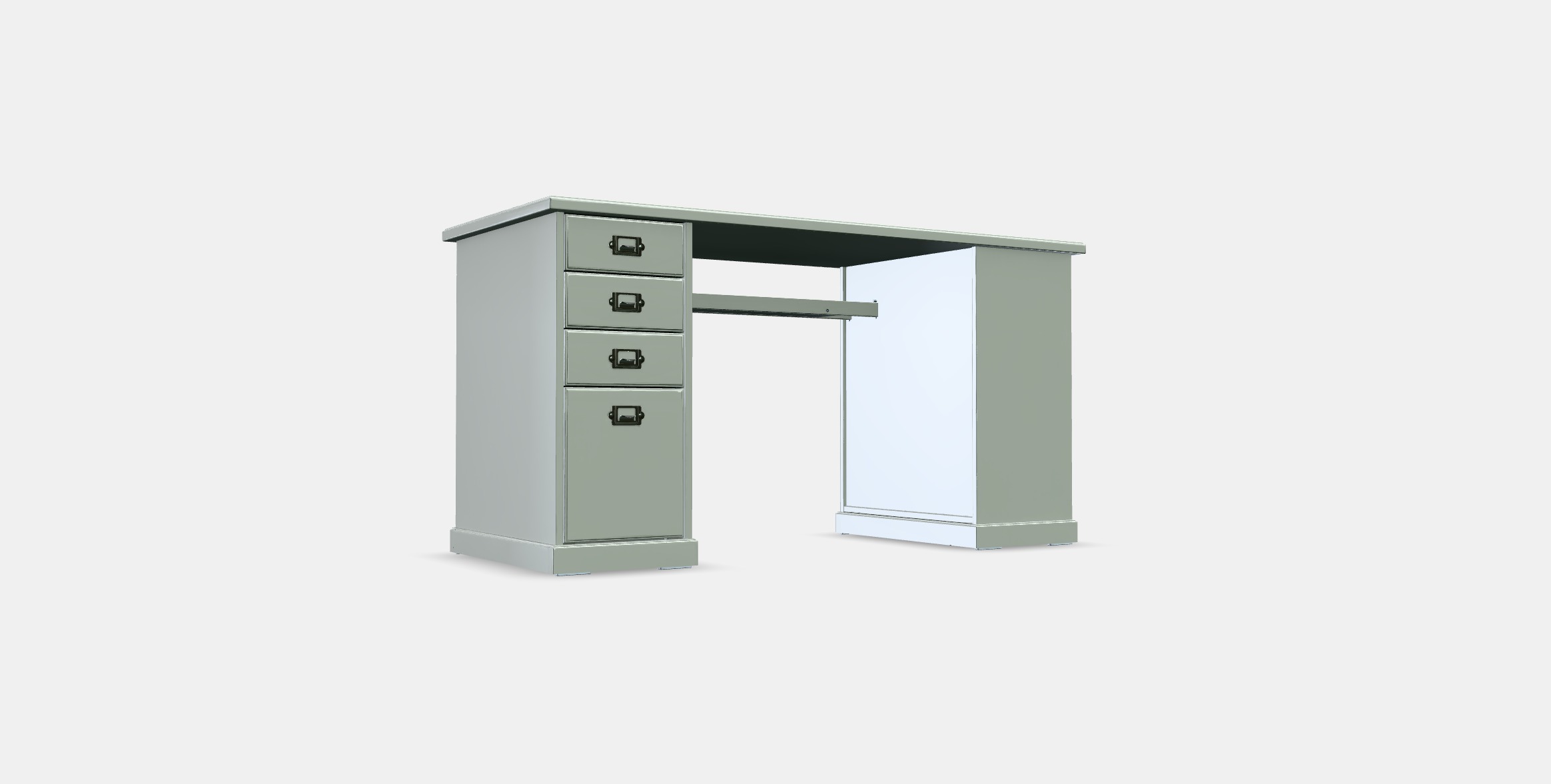 VEBJORN Desk 1 Low-poly 3D model_3