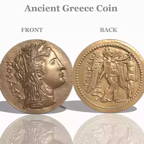 ANCIENT GREEK COIN 3D print model