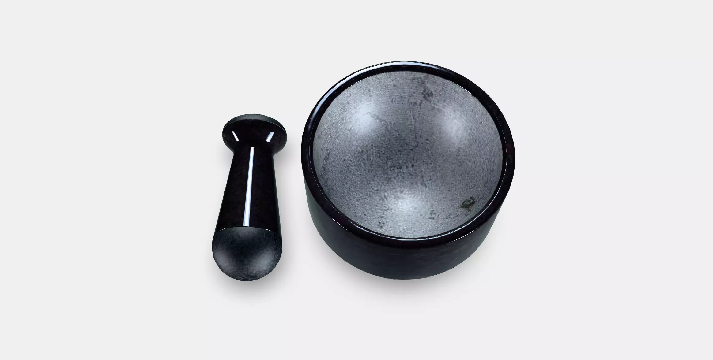 ADELSTEN Mortar and pestle Low-poly 3D model_0