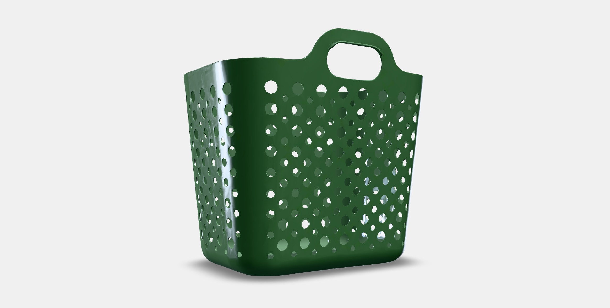 SLIBB Soft laundry basket Low-poly 3D model_2