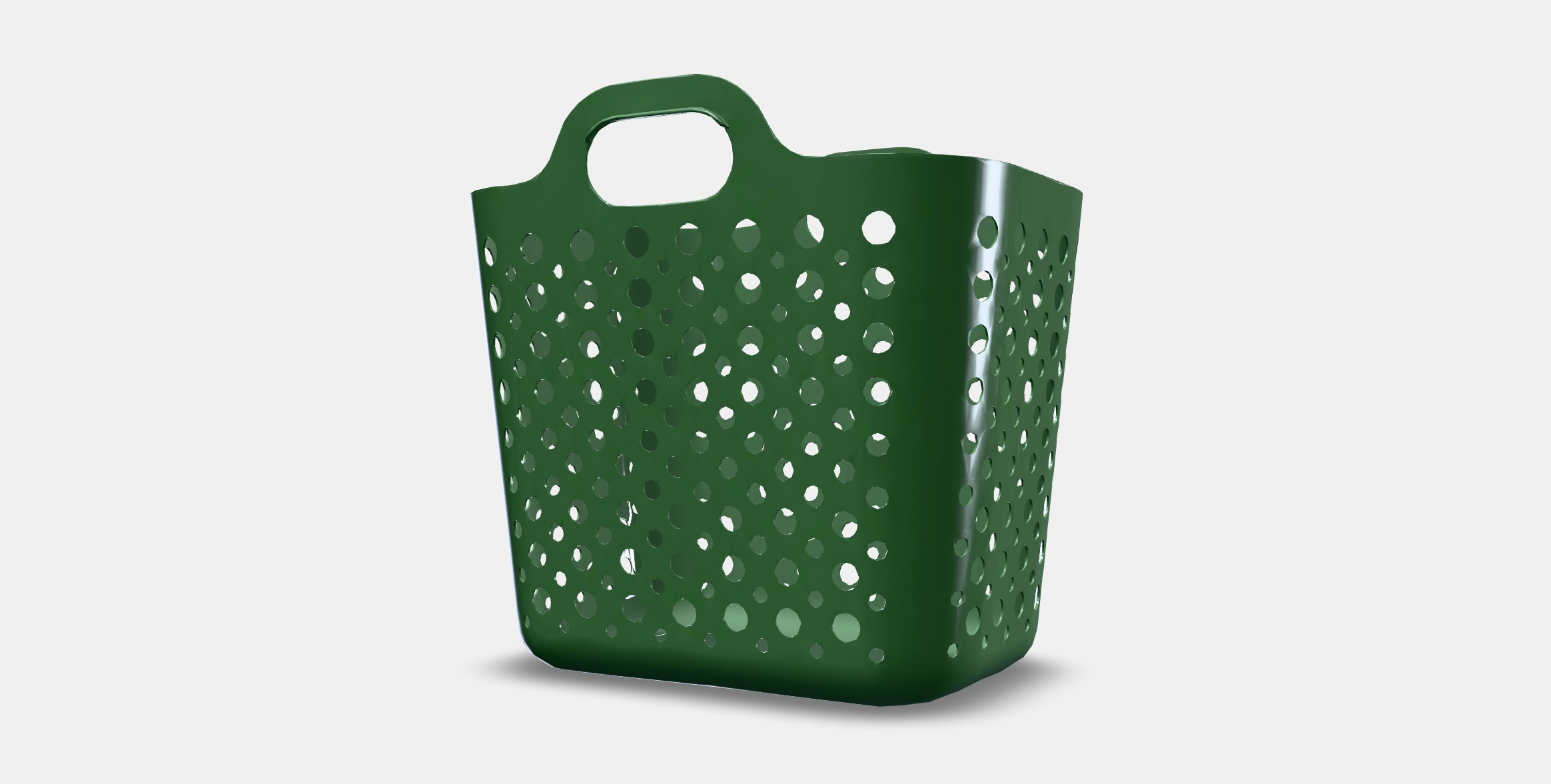 SLIBB Soft laundry basket Low-poly 3D model_11