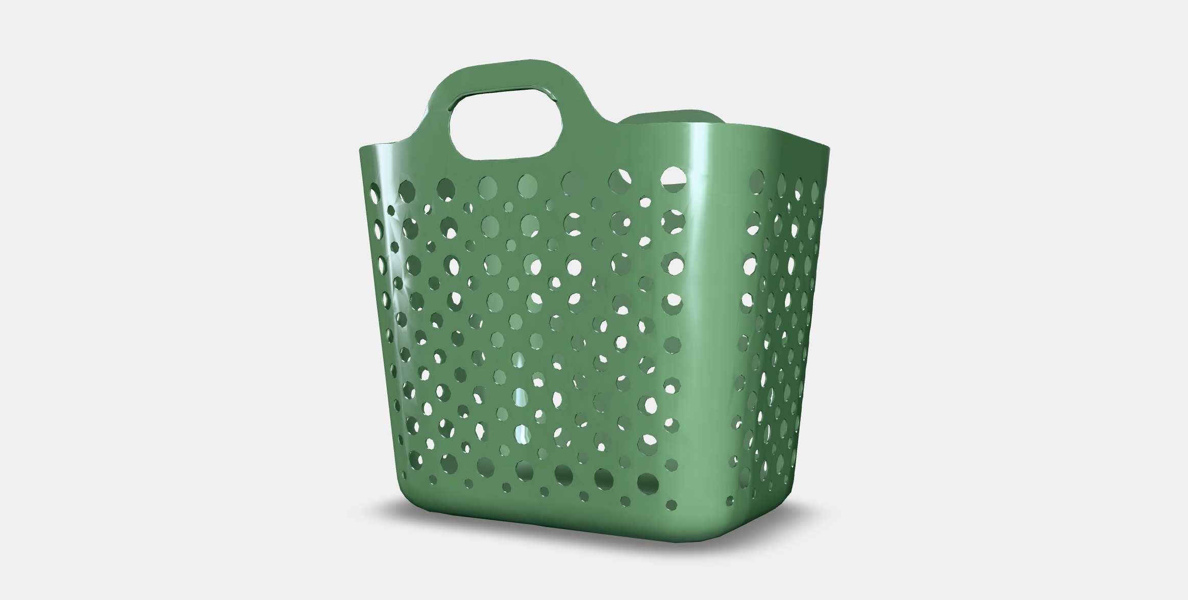 SLIBB Soft laundry basket Low-poly 3D model_4