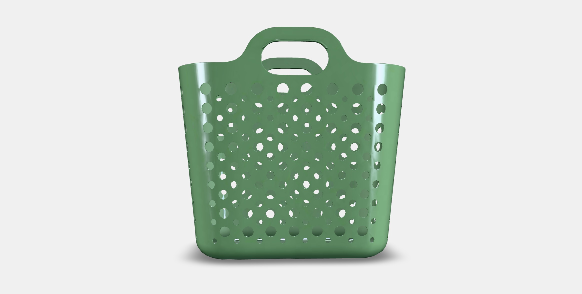 SLIBB Soft laundry basket Low-poly 3D model_14