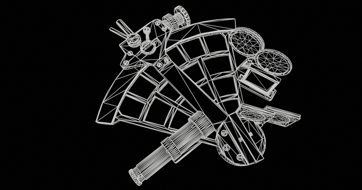Antique Sextant Instrument Low-poly 3D model_10