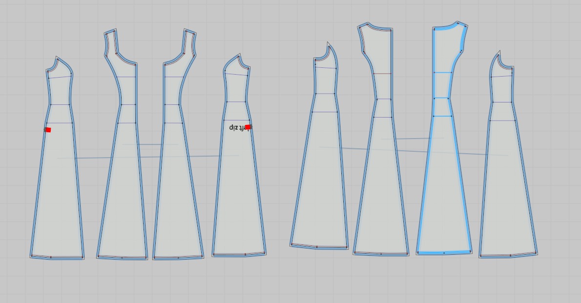 59 dress pattern 3D print model_2