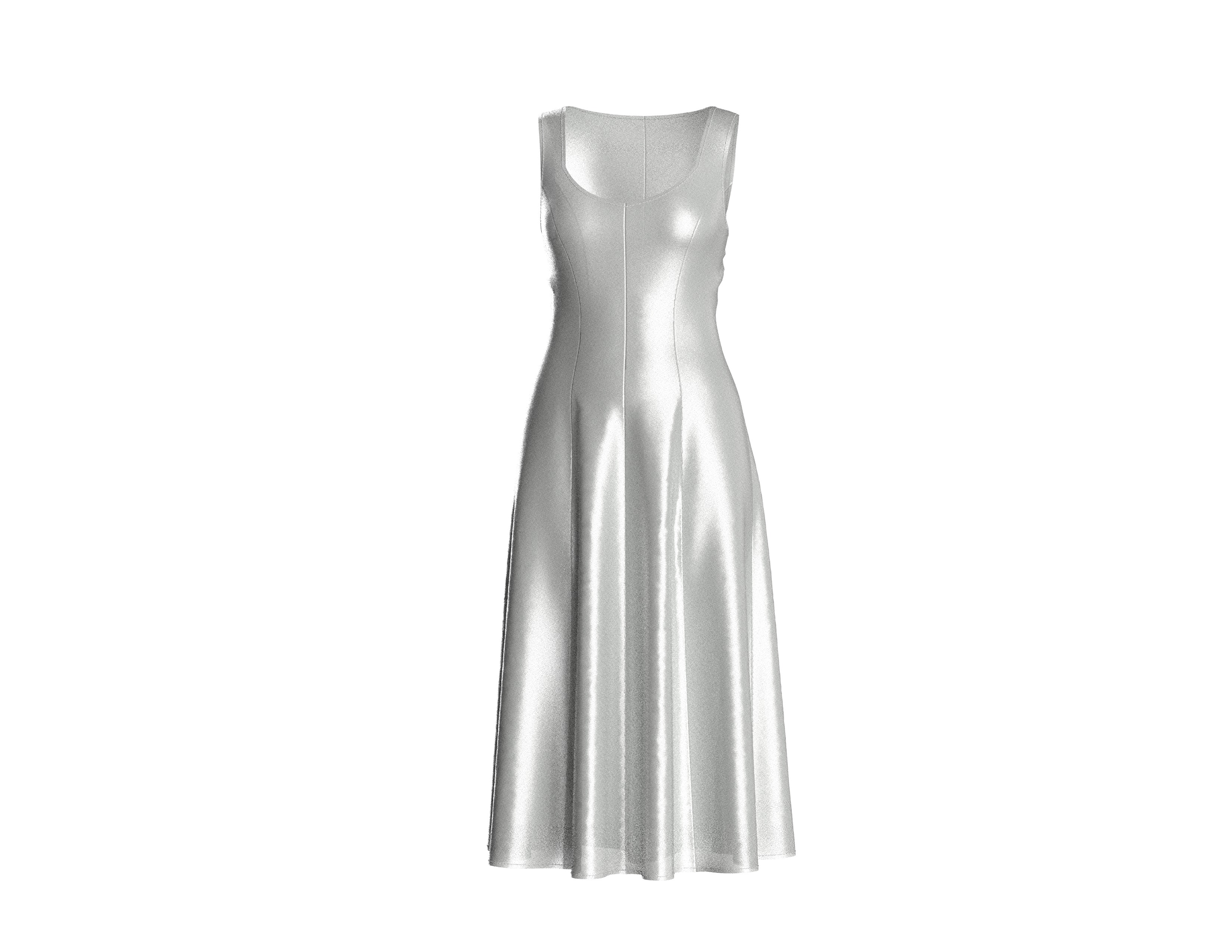 59 dress pattern 3D print model_3