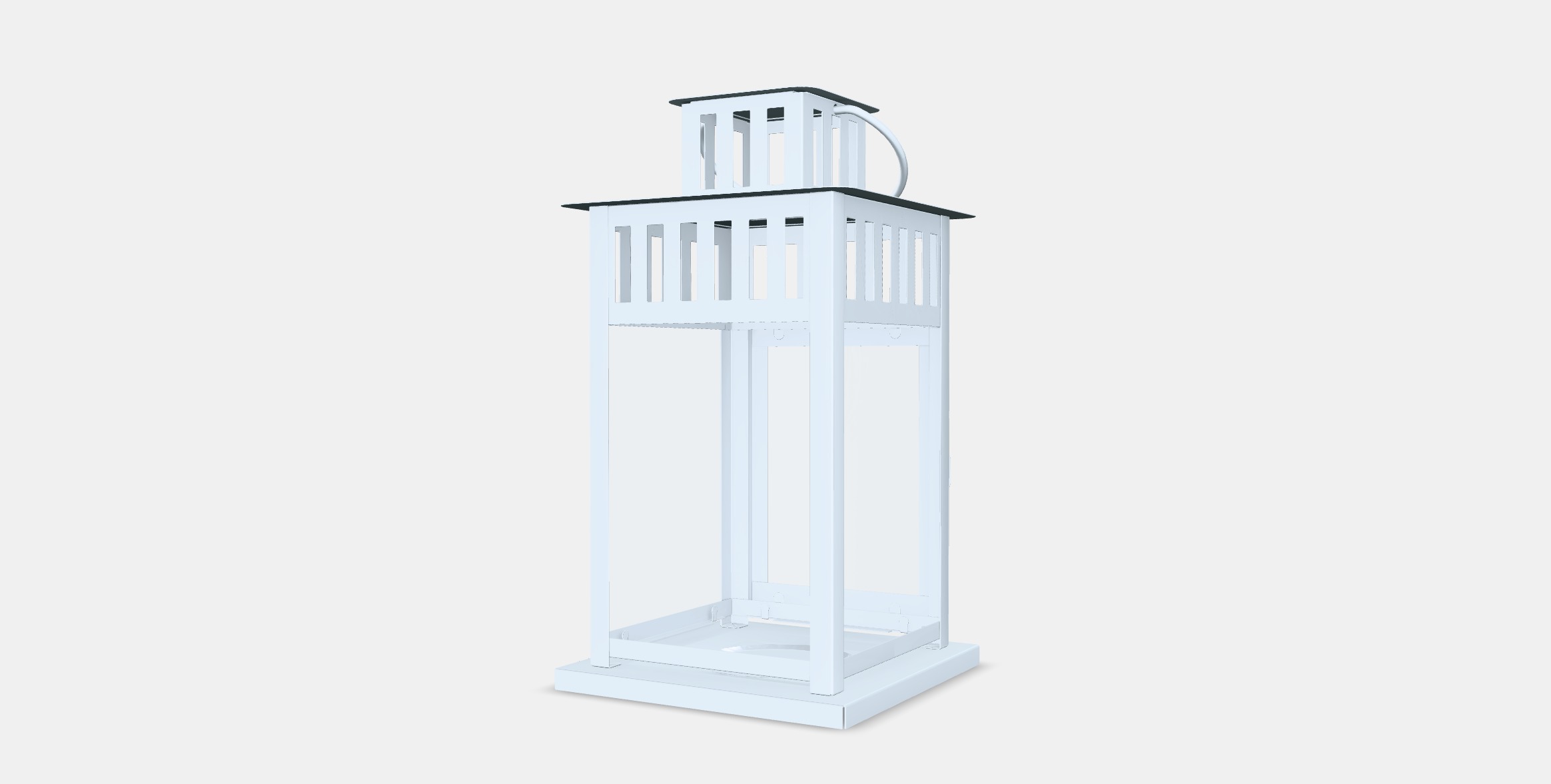 BORRBY Lantern for block candle 1 Low-poly 3D model_4