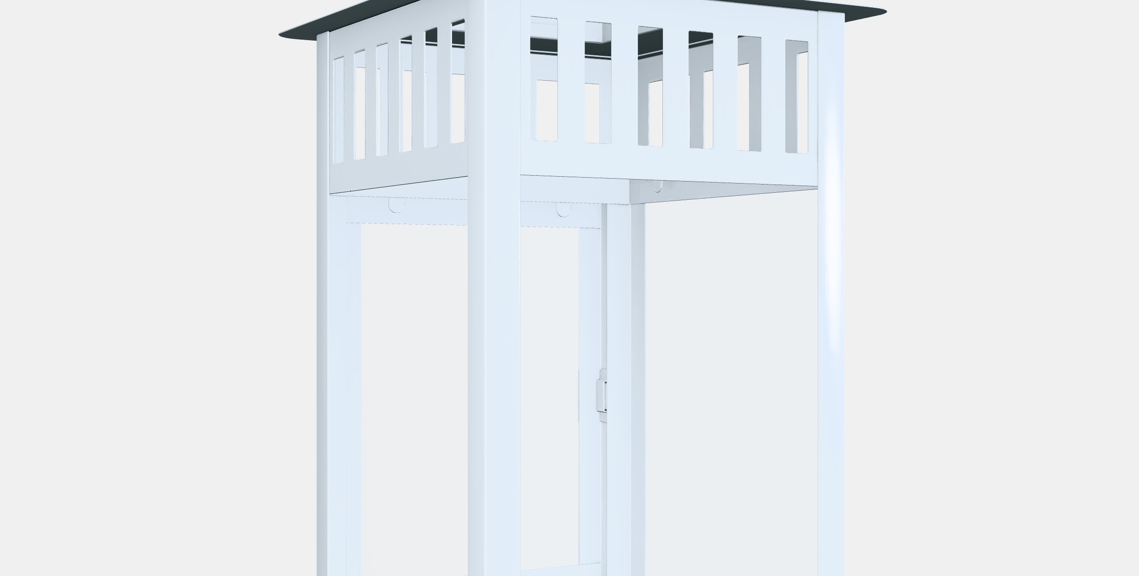 BORRBY Lantern for block candle 1 Low-poly 3D model_3