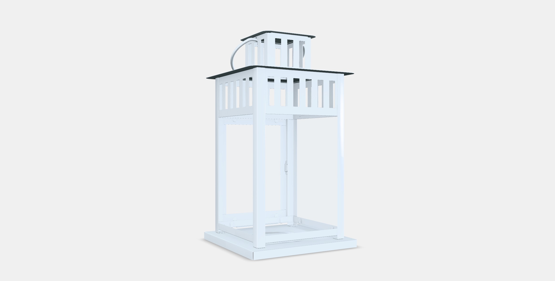 BORRBY Lantern for block candle 1 Low-poly 3D model_16
