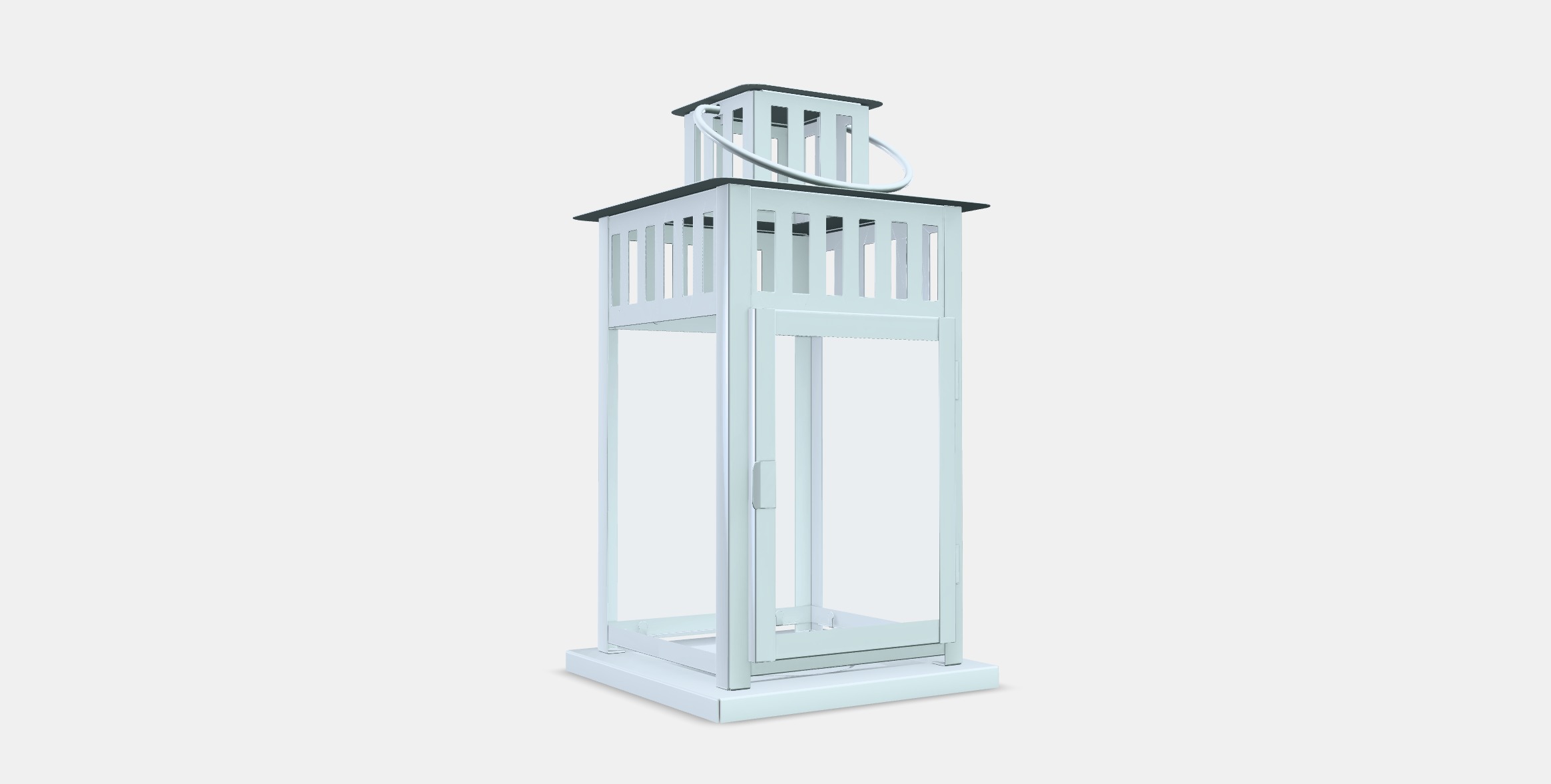 BORRBY Lantern for block candle 1 Low-poly 3D model_2