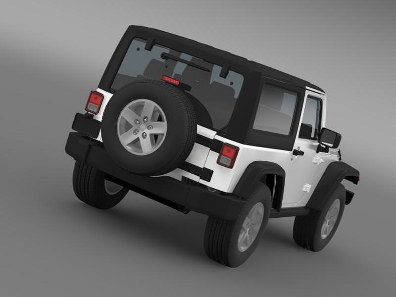 Jeep Wrangler Rubicon 2007 3D model_2