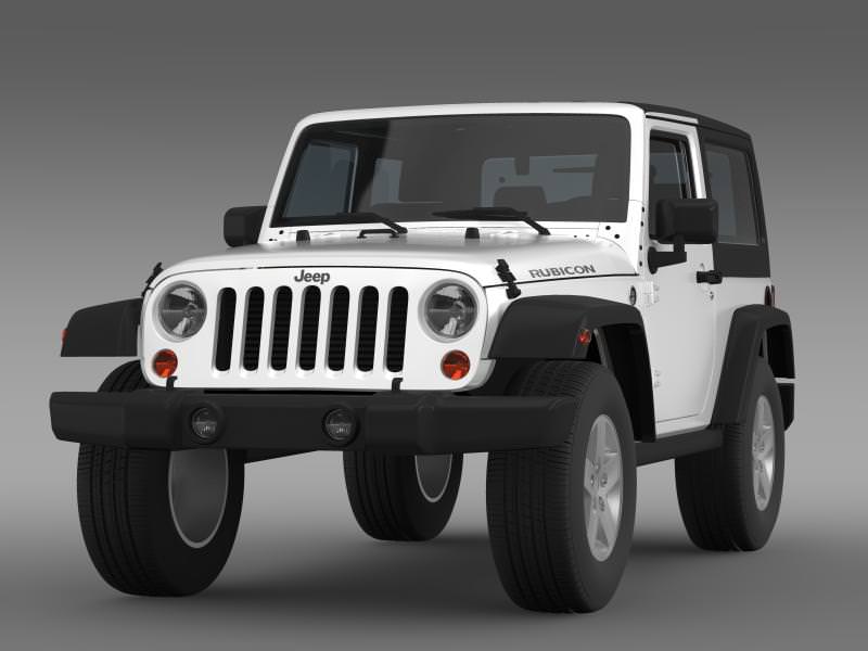 Jeep Wrangler Rubicon 2007 3D model_1