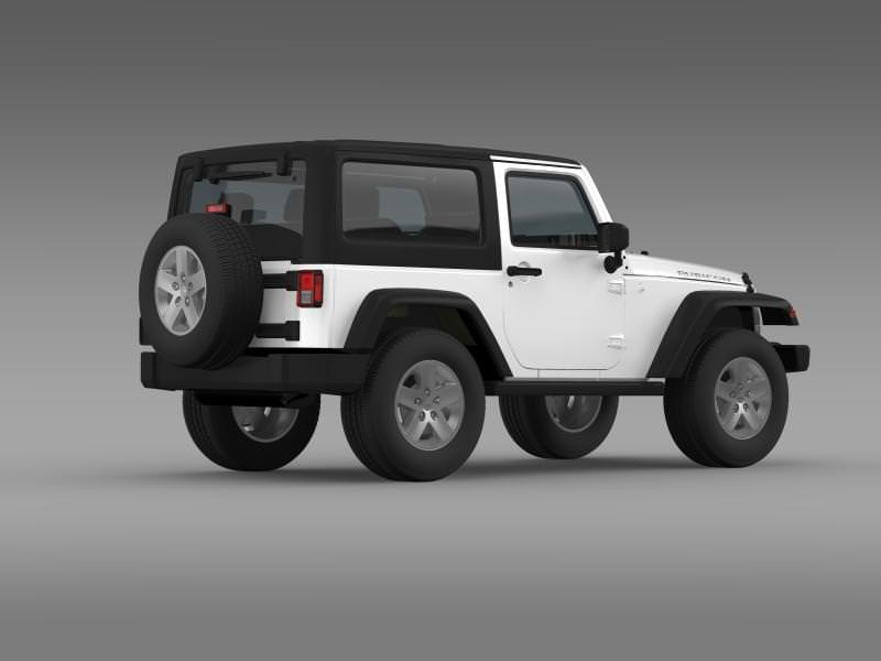 Jeep Wrangler Rubicon 2007 3D model_10