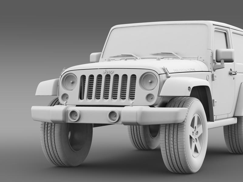 Jeep Wrangler Rubicon 2007 3D model_17