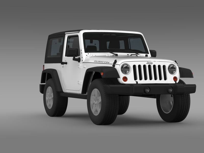 Jeep Wrangler Rubicon 2007 3D model_13