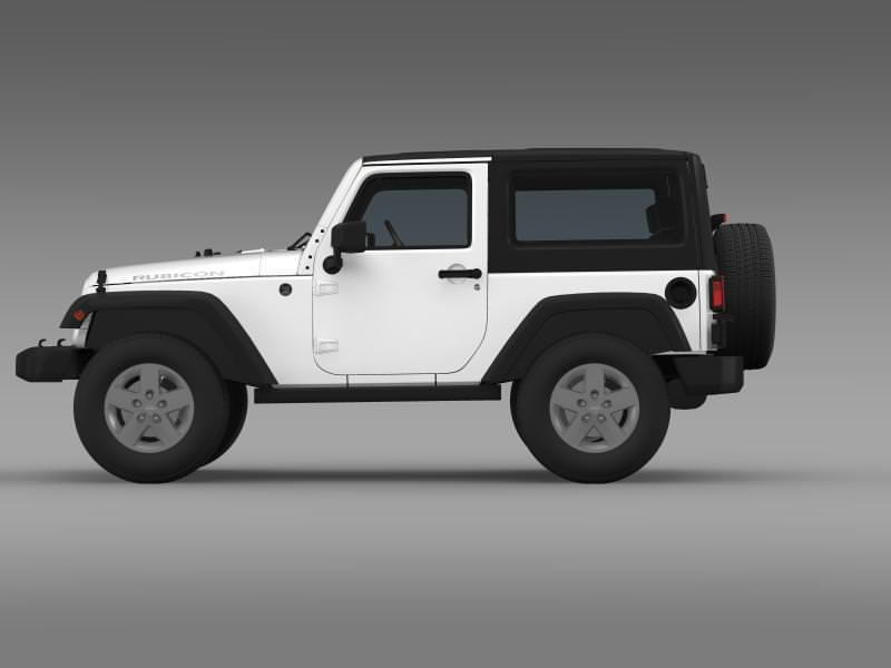 Jeep Wrangler Rubicon 2007 3D model_4