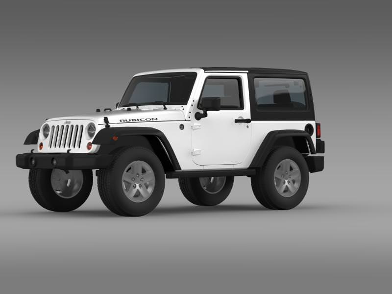Jeep Wrangler Rubicon 2007 3D model_5