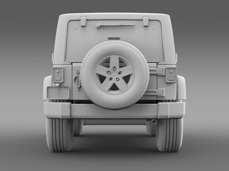 Jeep Wrangler Rubicon 2007 3D model_16