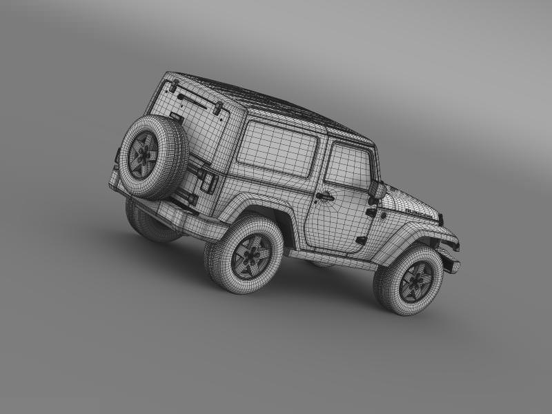 Jeep Wrangler Rubicon 2007 3D model_18