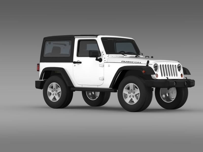 Jeep Wrangler Rubicon 2007 3D model_12