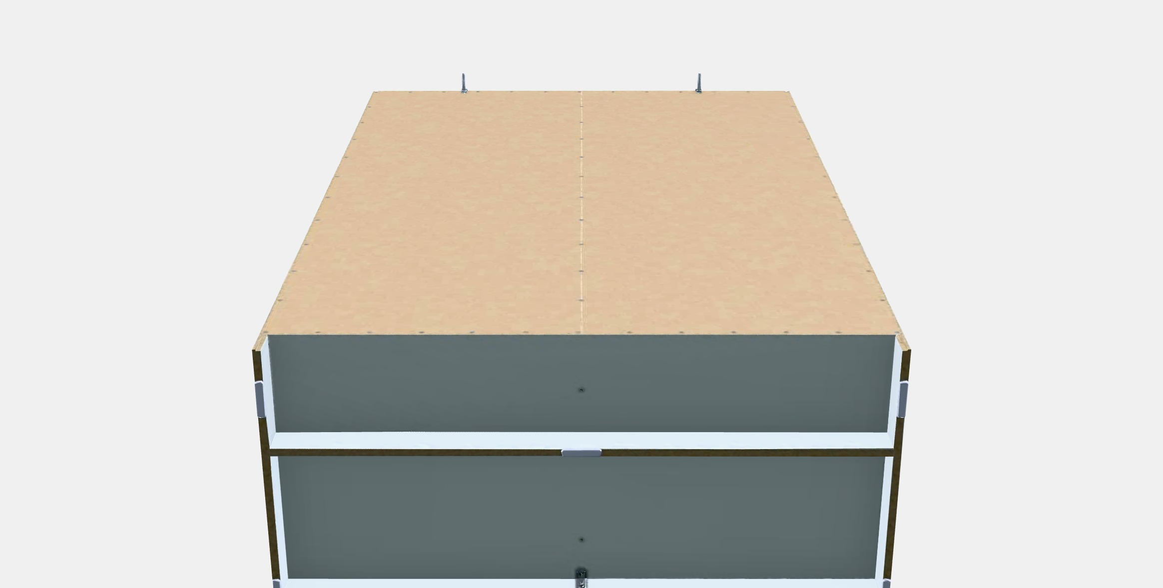 KLEPPSTAD Wardrobe with sliding doors 1 Low-poly 3D model_8