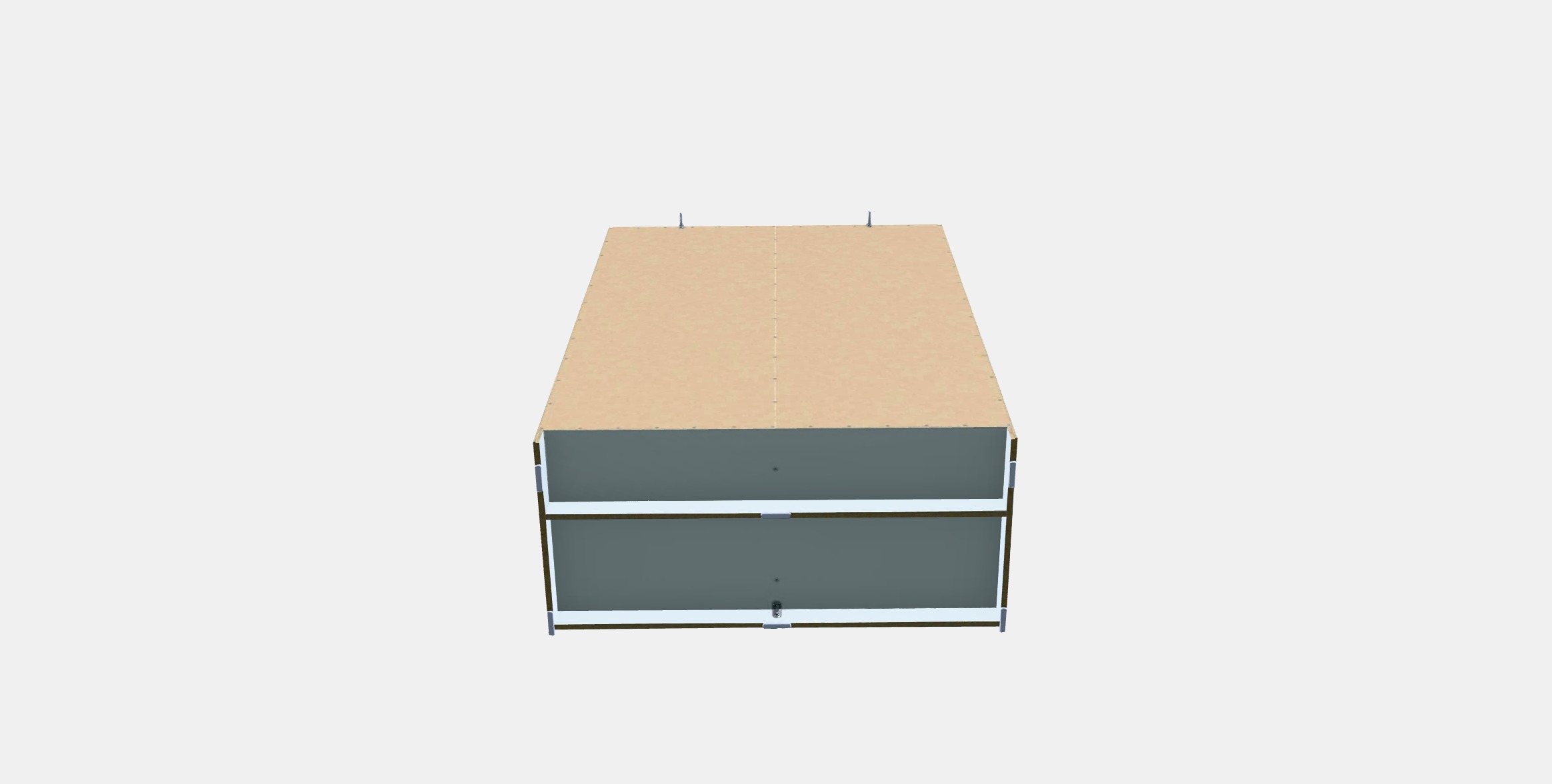 KLEPPSTAD Wardrobe with sliding doors 1 Low-poly 3D model_6
